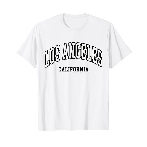 Tops - Los Angeles California Throwback Design T-Shirt